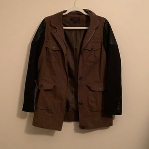 James jeans mixed media utility jacket sz S